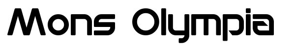 Mons Olympia font preview